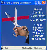 T-Minus Grand Opening Countdown screenshot